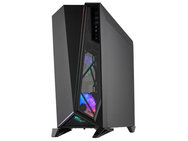 CORSAIR Carbide Series SPEC-OMEGA - Tower - ATX - genomskinlig sidopanel (härdat glas) - ingen strömförsörjning (ATX) - svart - USB/ljud
