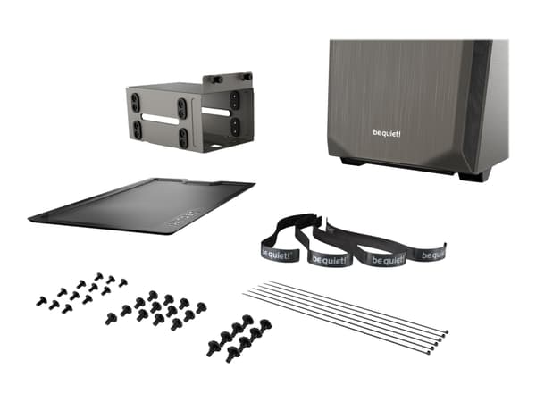 be quiet! Pure Base 500 Vindu - Minitower - Herdet glass - ATX/Micro-ATX/ITX - ingen strømforsyning - USB/Lyd - Sort
