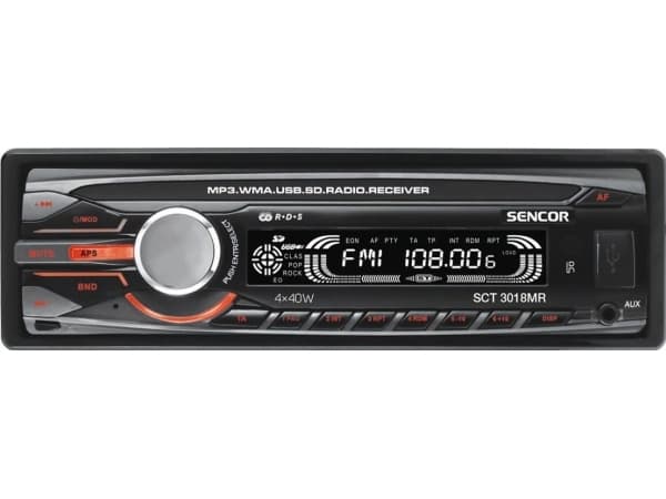 Sencor SCT 3018MR, Musta, 160 W, 4.0 kanavaa, 40 W, Etu, 87,5 - 108 MHz