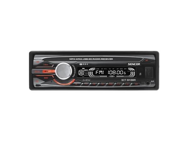 Sencor SCT 3018MR, Musta, 160 W, 4.0 kanavaa, 40 W, Etu, 87,5 - 108 MHz