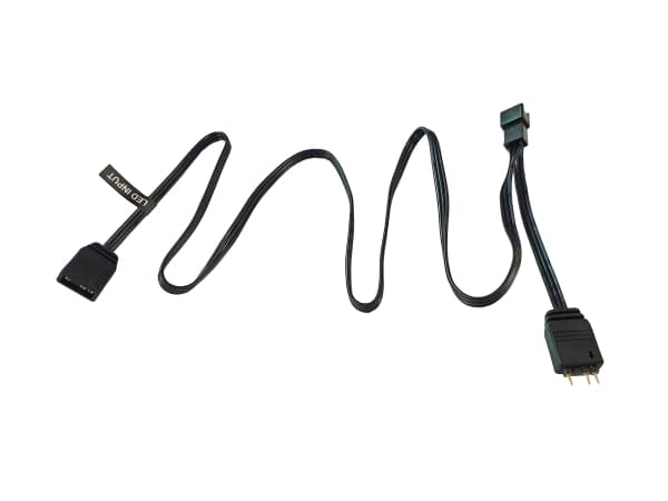 Phanteks PH-CB-DRGB3P_MB, 3-pin, 2 x Molex (3-pin), Rett, Rett, Svart, Hovedkort