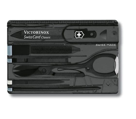 Victorinox SwissCard Classic, Sort, Gjennomsiktig, ABS syntetisk, 82 mm, 4,5 mm, 26 g