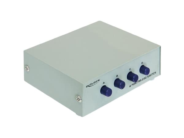 Delock Serial Switch RS-232 4-port manual - Switch - 4 x seriell - stasjonær
