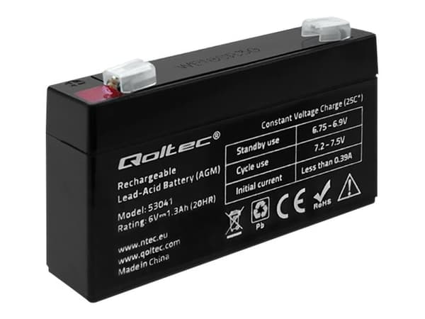 Qoltec - UPS-batteri - 1 x batteri - blysyre - 1.3 Ah