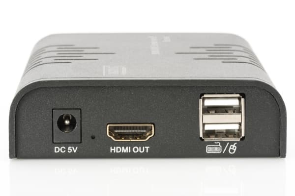 DIGITUS Professional HDMI KVM Extender over IP, Set - KVM / lydutvider - 100Mb LAN - USB - opp til 120 m