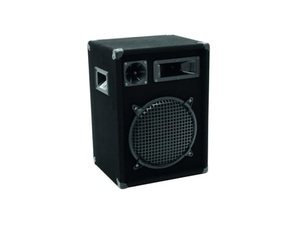Omnitronic DX-1022, 3-veis, 1.0 kanaler, Koblet med ledninger (ikke trådløs), 200 W, 50 - 18000 Hz, Sort