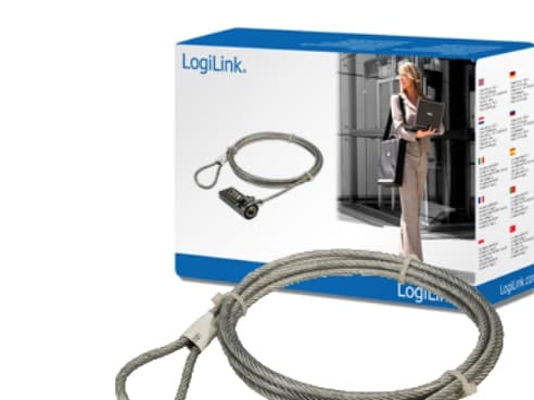 LogiLink Notebook Security Lock w/ Combination, 1,5 m