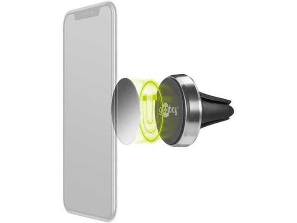 Goobay 38685, Mobiltelefon/smarttelefon, Passiv holder, Bil, Sort