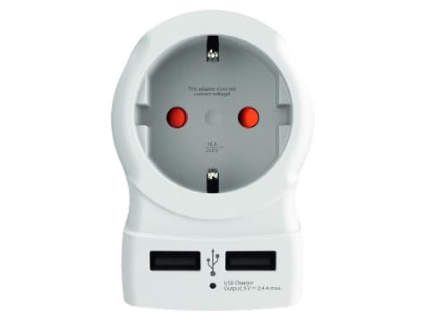 Skross 1500281, Type B, Type C (Europlug)+Type F, 2,4 A