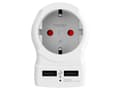 Miniatyrbilde 2 av 5: Skross 1500281, Type B, Type C (Europlug)+Type F, 2,4 A