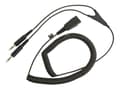 Miniatyrbild 2 av 5: Jabra - Headset-kabel - minijack hane till Snabburkoppling hane - 2 m