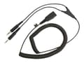 Miniatyrbild 1 av 5: Jabra - Headset-kabel - minijack hane till Snabburkoppling hane - 2 m
