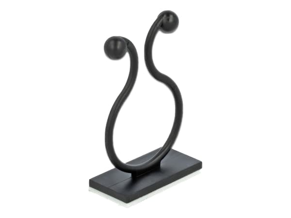 Delock - Kabelklemme - svart (pakke med 10)