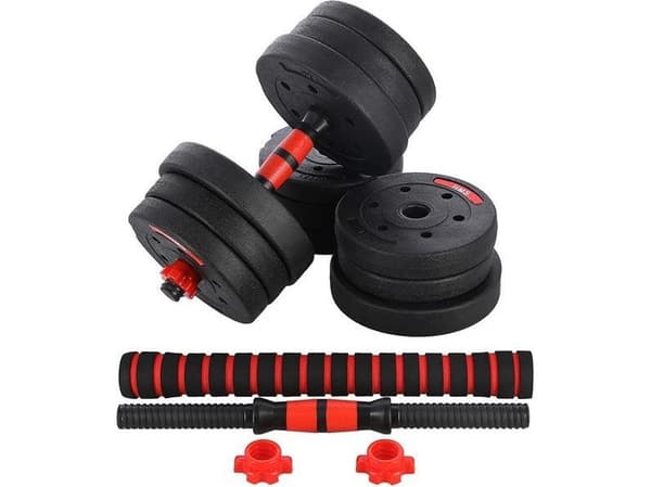 Justerbar vekt manual og vektstangsett HMS SGP, 20 kg