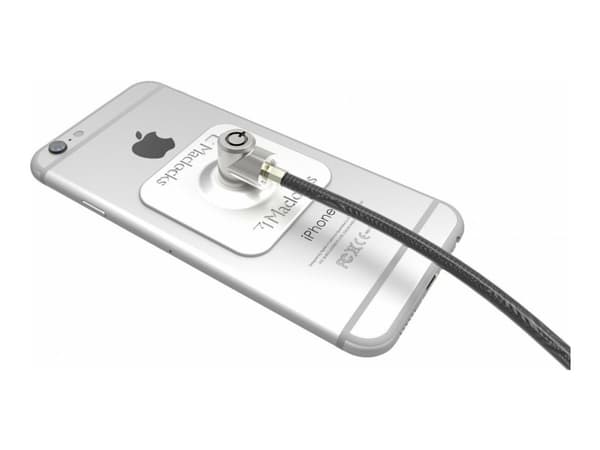 Compulocks Universal Tablet Lock with Keyed Cable Lock - Sikkerhetssett for mobiltelefon, nettbrett - sølv