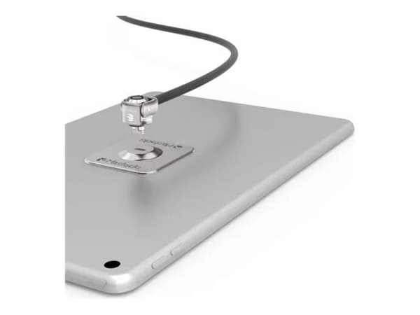 Compulocks Universal Tablet Lock with Keyed Cable Lock - Sikkerhetssett for mobiltelefon, nettbrett - sølv