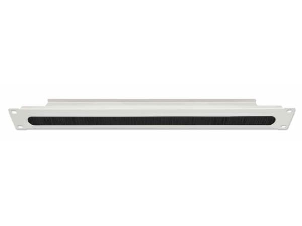 Intellinet 715836, Rackpanel med borste, Grå, Stål, 1U, 483 mm, 9,21 cm
