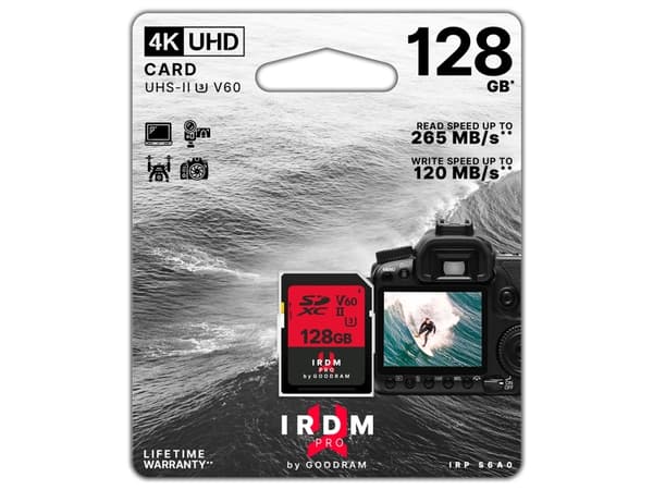 GoodRam GOODRAM GOODRAM GOODRAM Micro SD 128GB V60 (UHS-II U3) IRDM PR-kortti