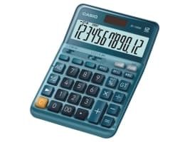 Casio DF-120EM, Työpöytä, Näyttölaskin, 12 lukua, Näyttön kallistus, Akku/Aurinko, Sininen