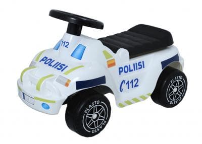 Plasto 1121POL, 4 hjul, Sort, Hvit