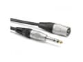 Miniatyrbild 1 av 2: Sommer Cable HBP-XM6S-0300 Audio Adapterkabel [1x XLR-stik 3-polet - 1x Jackstik 6.3 mm (mono)] 3.00 m Sort