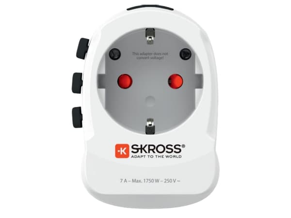 Skross 1.302462, Universal, Universal, tyyppi B, tyyppi G (UK), tyyppi I (AU), tyyppi C, tyyppi F, 100-250 V, 50/60 Hz