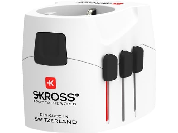Skross 1.302471, Universell, Universell, Type B, Type I (AU), Type F, Type G (UK), Type L (IT), Type B, Type I (AU), Type C, Type F, Type J (CH), Typ