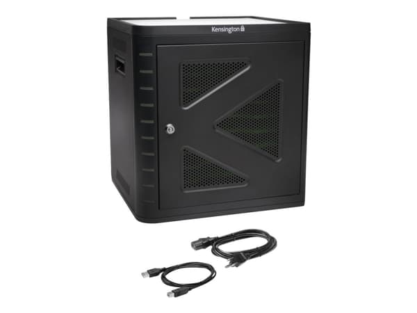 Kensington Charge & Sync Cabinet, Universal Tablet - Kabinettenhet - for 10 nettbrett - svart