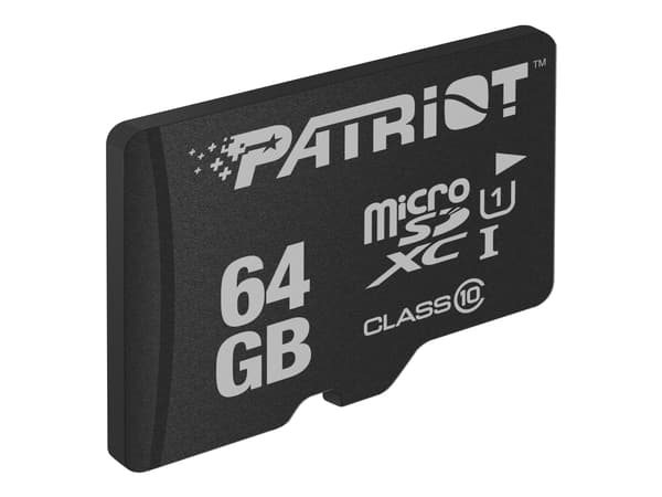 Patriot-minne PSF64GMDC10, 64 GB, MicroSDXC, klasse 10, UHS-I, 80 MB/s, klasse 1 (U1)
