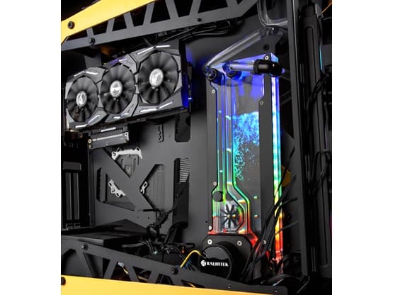 RAIJINTEK ACHERON 240 RBW, Aluminium, Polymetylmetakrylat (PMMA), Sort, 4-pin, 1/4", SATA, 21,7 stang