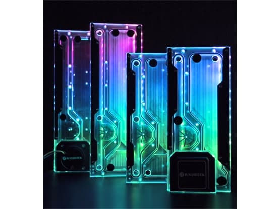RAIJINTEK ACHERON 240 RBW, Aluminium, Polymetylmetakrylat (PMMA), Sort, 4-pin, 1/4", SATA, 21,7 stang