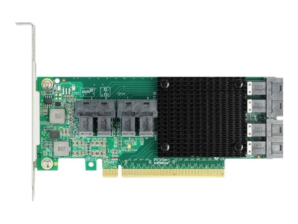 Delock PCI Express x16 Card to 8 x internal SFF-8643 NVMe - Kontrollerkort - SAS - låg profil - PCIe 3.0 x16