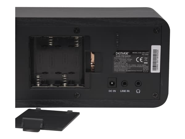 DENVER DAB-30 - Bærbar DAB-radio - 1 watt - svart