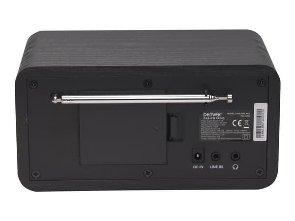 DENVER DAB-30 - Bærbar DAB-radio - 1 watt - svart