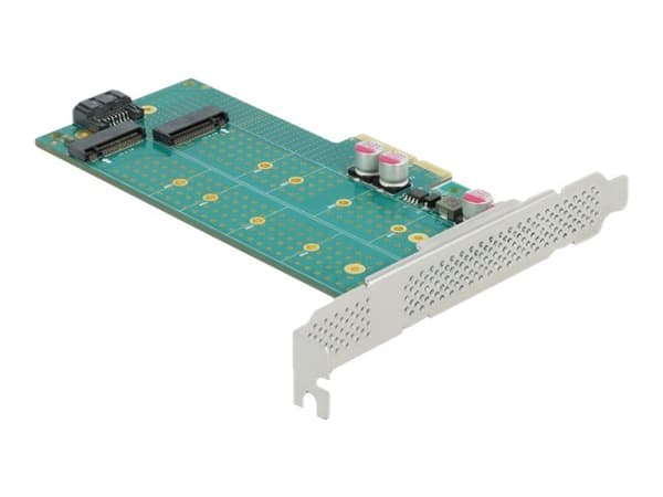 Delock - Lagringskontroll - M.2 - M.2-kort / SATA 6Gb/s lavprofil - SATA 6Gb/s, PCIe 4.0 x4