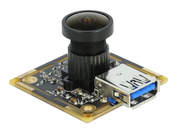 Delock USB 3.2 Gen 1 Camera Module - Overvåkingskamera - brett - farge - 4.9 MP - 2560 x 1920 - fastfokal - USB 3.2 Gen 1 - MJPEG - DC 5 V