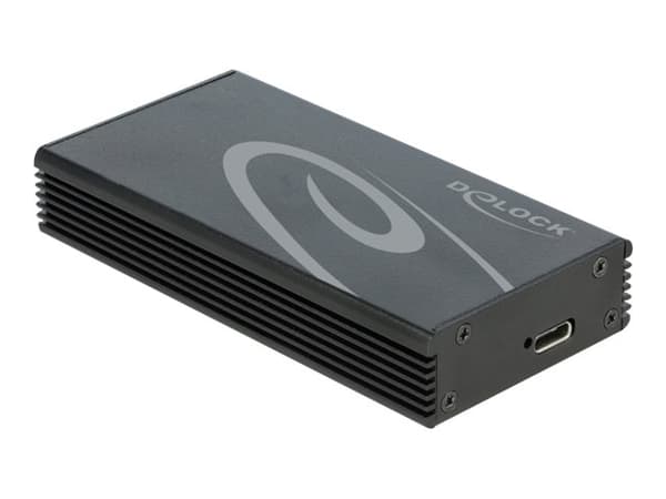 Delock - Lagringspakke - M.2 NVMe-kort / PCIe (NVMe) - 20 Gbit/s - USB 3.2 (Gen 2x2) - svart Sort