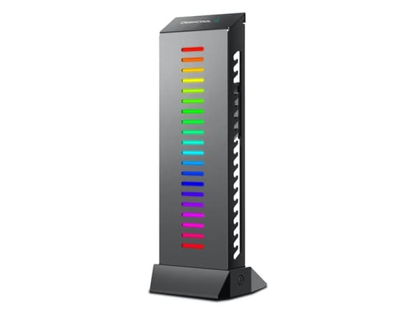 DeepCool DP-GCH01-GH01-LED, Universell, Grafikkortholder, Sort, Flerfarget, 5 V, 1,2 W