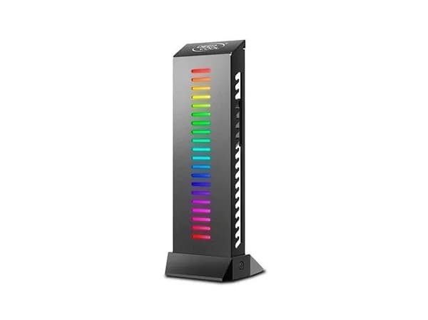 DeepCool DP-GCH01-GH01-LED, Universell, Grafikkortholder, Sort, Flerfarget, 5 V, 1,2 W
