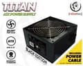 Miniatyrbilde 5 av 5: Rebeltec TITAN 600 - Strømforsyning (intern) - ATX12V 2.31 - AC 230 V - 600 watt - PFC