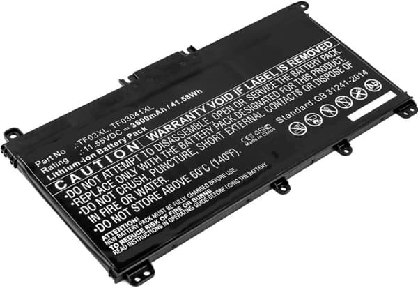 CoreParts - Batteri til bærbar PC - litiumion - 3600 mAh - 41.6 Wh - svart - for HP Pavilion Laptop 14-bf040wm, 14-bk061st