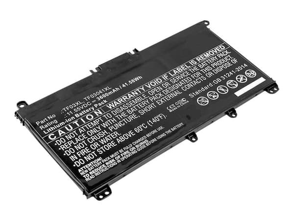 CoreParts - Batteri til bærbar PC - litiumion - 3600 mAh - 41.6 Wh - svart - for HP Pavilion Laptop 14-bf040wm, 14-bk061st