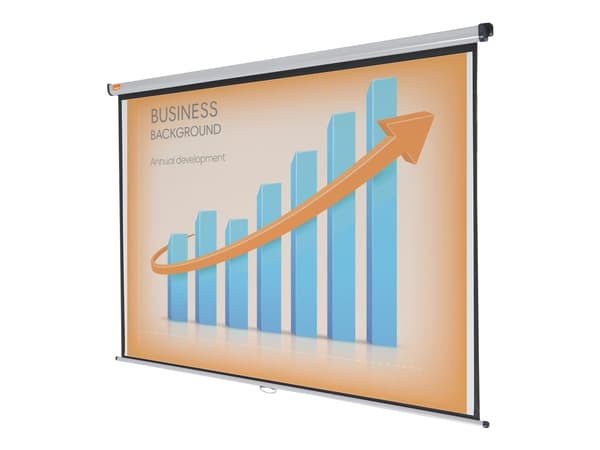 NOBO - Projeksjonsskjerm - veggmonterbar - 95.7" (243 cm) - 4:3 - Matte White
