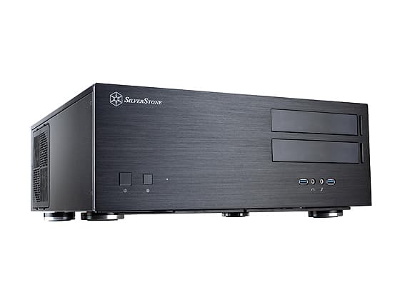 SilverStone Grandia GD08 - Tower - SSI EEB - ingen strömförsörjning - svart - USB/ljud