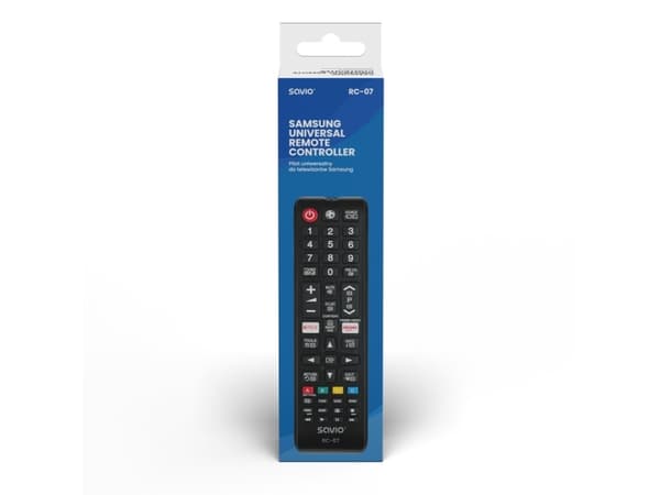 Savio RC-07 do TV Samsung, TV, TV Tuner, IR Wireless, Press buttons, Black