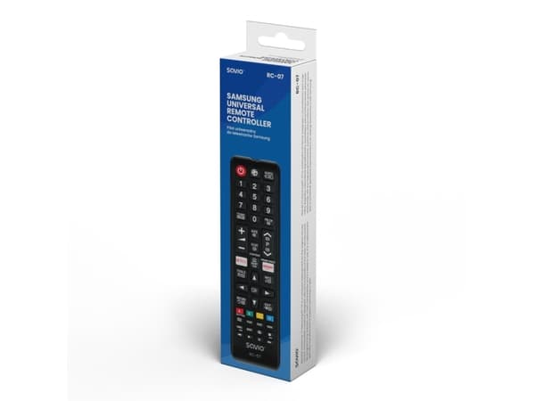 Savio RC-07 do TV Samsung, TV, TV Tuner, IR Wireless, Press buttons, Black