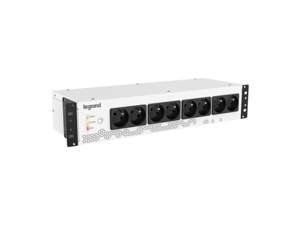 Legrand Keor PDU 800 - UPS (kan monteres i rack) - AC 230 V - 480 watt - 800 VA - 9 Ah - USB - utgangskontakter: 8 - 2U - 19" - Frankrike