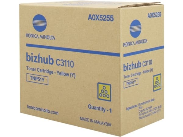Konica Minolta TNP-51Y - Gul - original - tonerpatron - for bizhub C3110