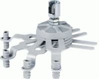 SMS Projector CL with SMS Unislide - Monteringssett (takplate, brakett, klemme) - Tilt & Swivel - for projektor - sølv, aluminium