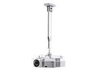 SMS Projector CL with SMS Unislide - Monteringssett (takplate, brakett, klemme) - Tilt & Swivel - for projektor - sølv, aluminium